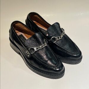 Rag & Bone Leather Loafers with Chain Detail